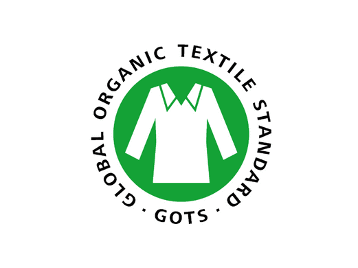 GOTS-Logo auf weißem Hintergrund.