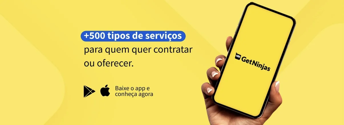 GetNinjas app promotion offering services to hire or provide